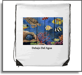 Debajo Del Agua - Island Art by Yotigo Backpack